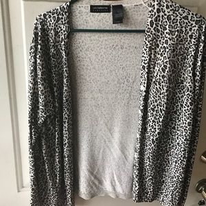 Liz Claiborne Animal Print Cardigan