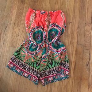 Strapless Romper