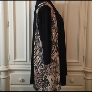 Chico's Animal Print Tunic Jacket NWOT