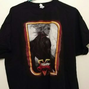 Street fighter v 5 graphic tee tshirt