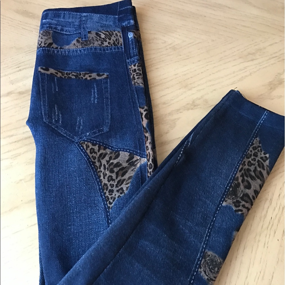 Teletext Stretch Skinny Tights.