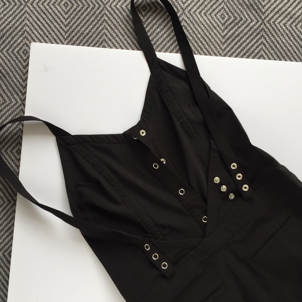 RODEBJER Open Back Romper in Black - Picture 2 of 6