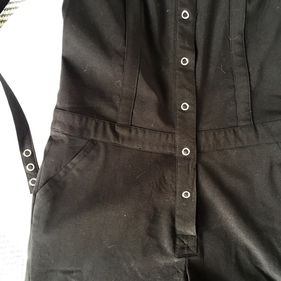 RODEBJER Open Back Romper in Black - Picture 4 of 6