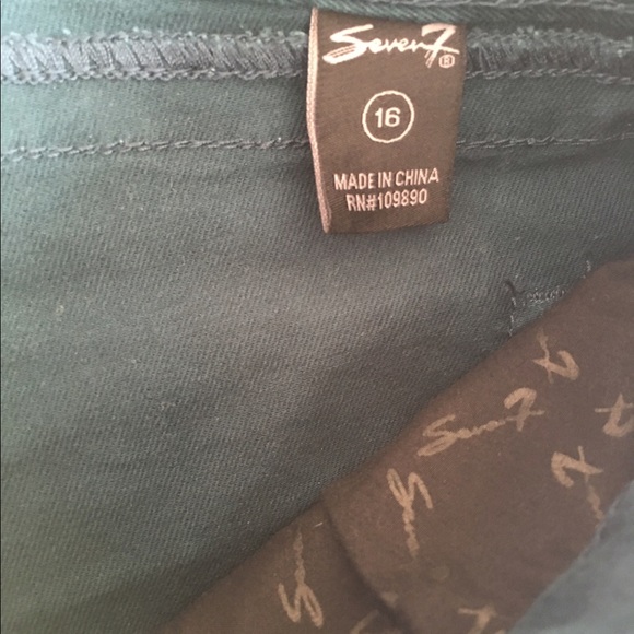 "SEVEN" JEANS TEAL SKINNY, SIZE Z16 - Picture 2 of 5