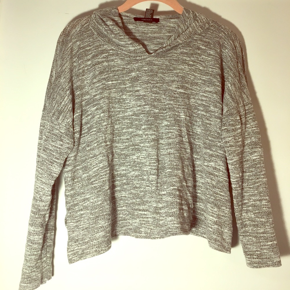 FOREVER 21 WORKOUT YOGA 3/4 SL + HOODIE crop top