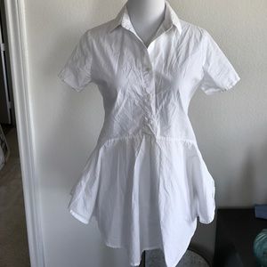 Anthropologie white blouse