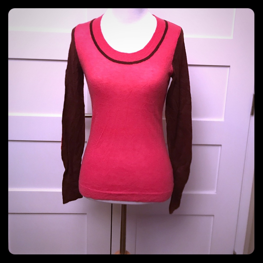 Banana Republic Scoop Neck Sweater w/Elbow Patches