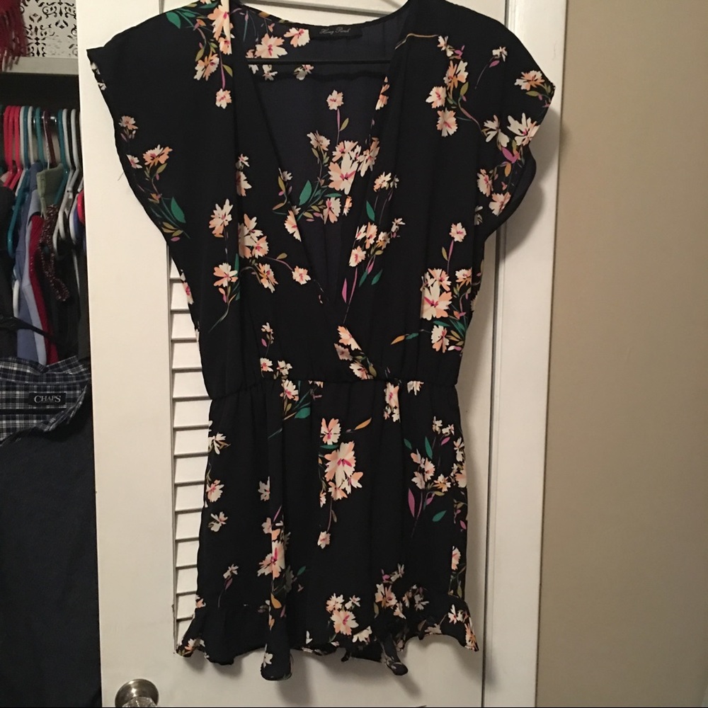 Honey Punch floral romper