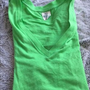 Neon green, V-neck from VS PINK