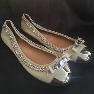 Jeffrey Campbell ballet flats nude