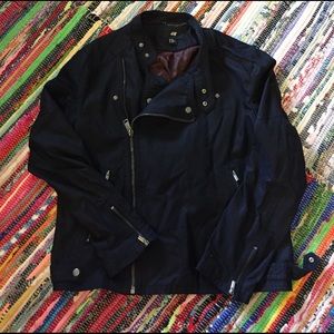 H&M 46R jacket black cargo moto