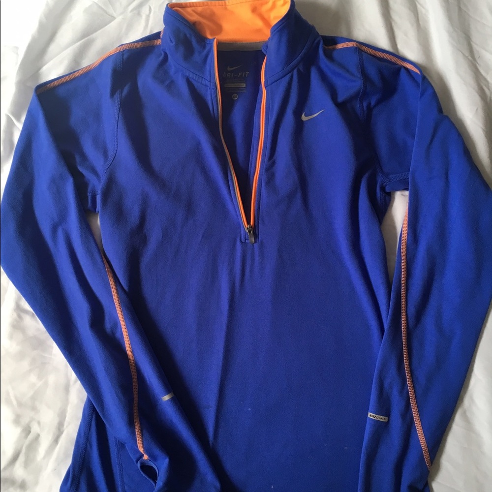 Nike long sleeve dryfit half zip