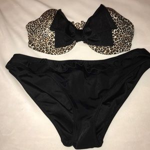 Victoria Secret Bow Bikini With Ruffle Bottom