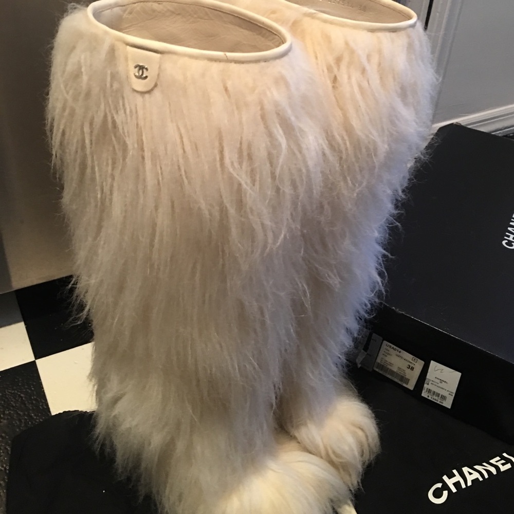 Chanel Fantasy Fur boots