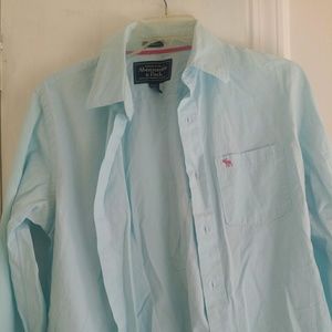 Abercrombie & Fitch light blue button down