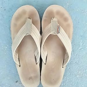 Rainbow flip flops size 6.5 to 7 medium