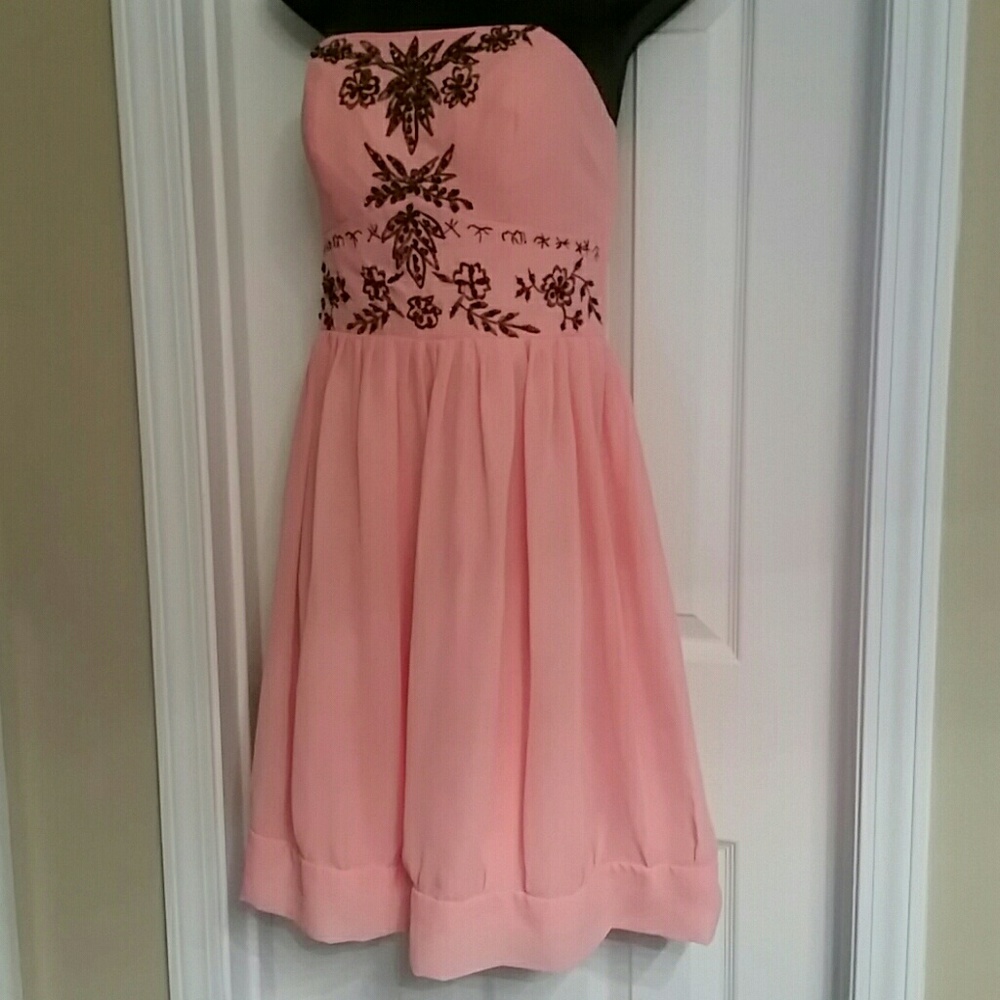 Strapless prom dress