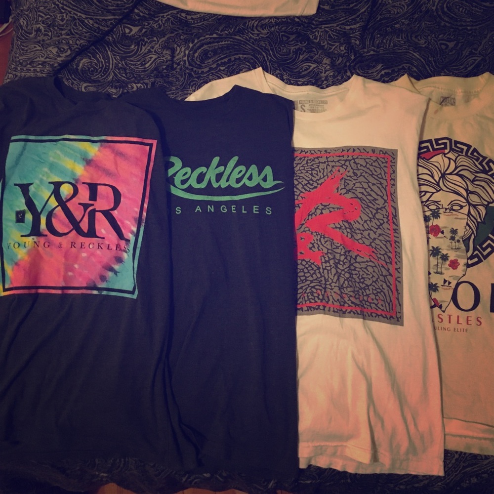 Three reckless shirts and one crooks and Castles
