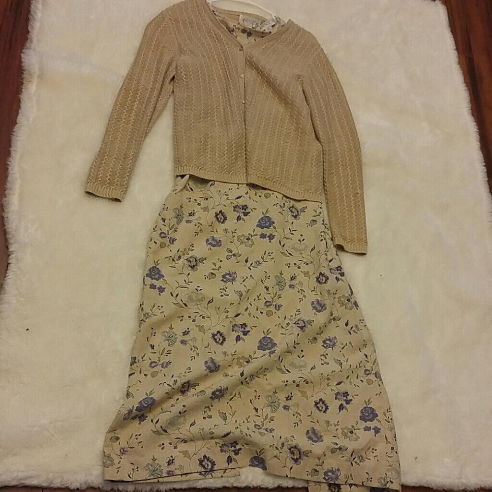 Beautiful dress with cardigan