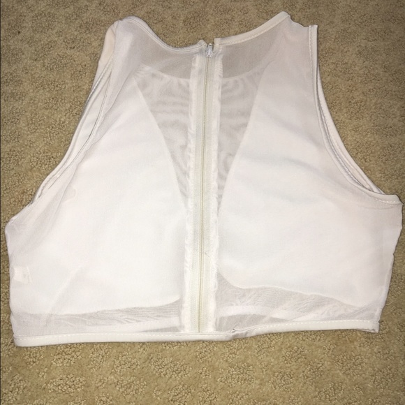 Cropped sheer top - Picture 2 of 2