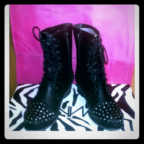 Torrid Shoes - New Swaggtastic Studded Moto Boot
