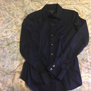Navy Banana Republic button up
