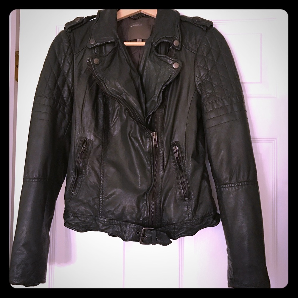 Muubaa leather jacket NWOT