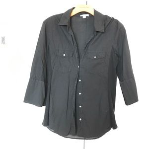 Size 4 James Perse Brand 3/4 Sleeve Button-Up