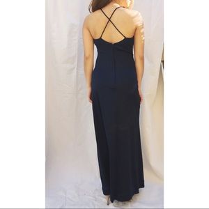 Maxi Crossback Navy Blue Dress Size S