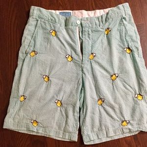 MENS Castaway Nantucket Island Embroidered Shorts