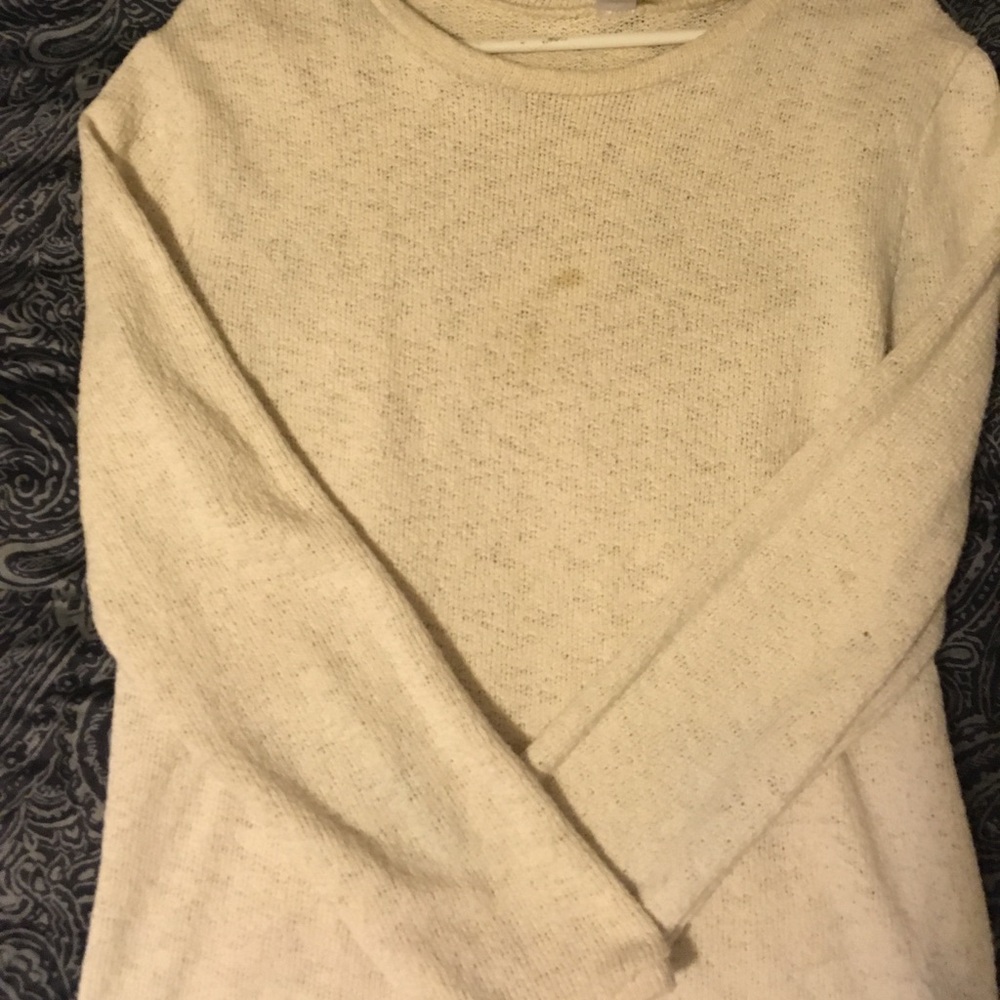 Whole cotton knit sweater