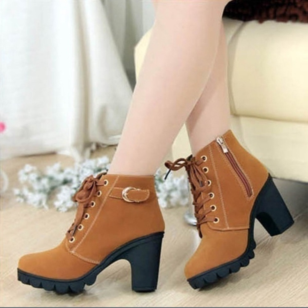 Brown booties
