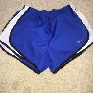 Blue nike shorts