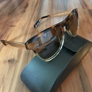 Oliver Peoples Sunglasses Brown Clear Gold