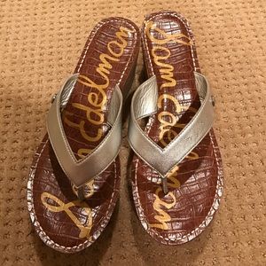 Barely worn Sam Edelman wedge flip flop