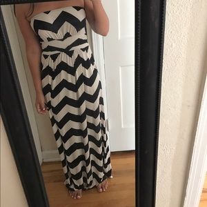 Chevron Maxi Dress