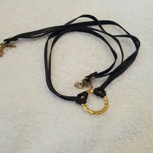 Women's black/gold wrap bracelet... by Lelia