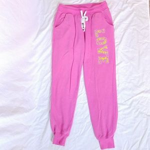 Pink love work out pants