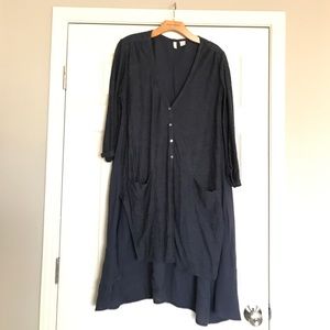 Size M Moth Brand navy blue cardigan shirt