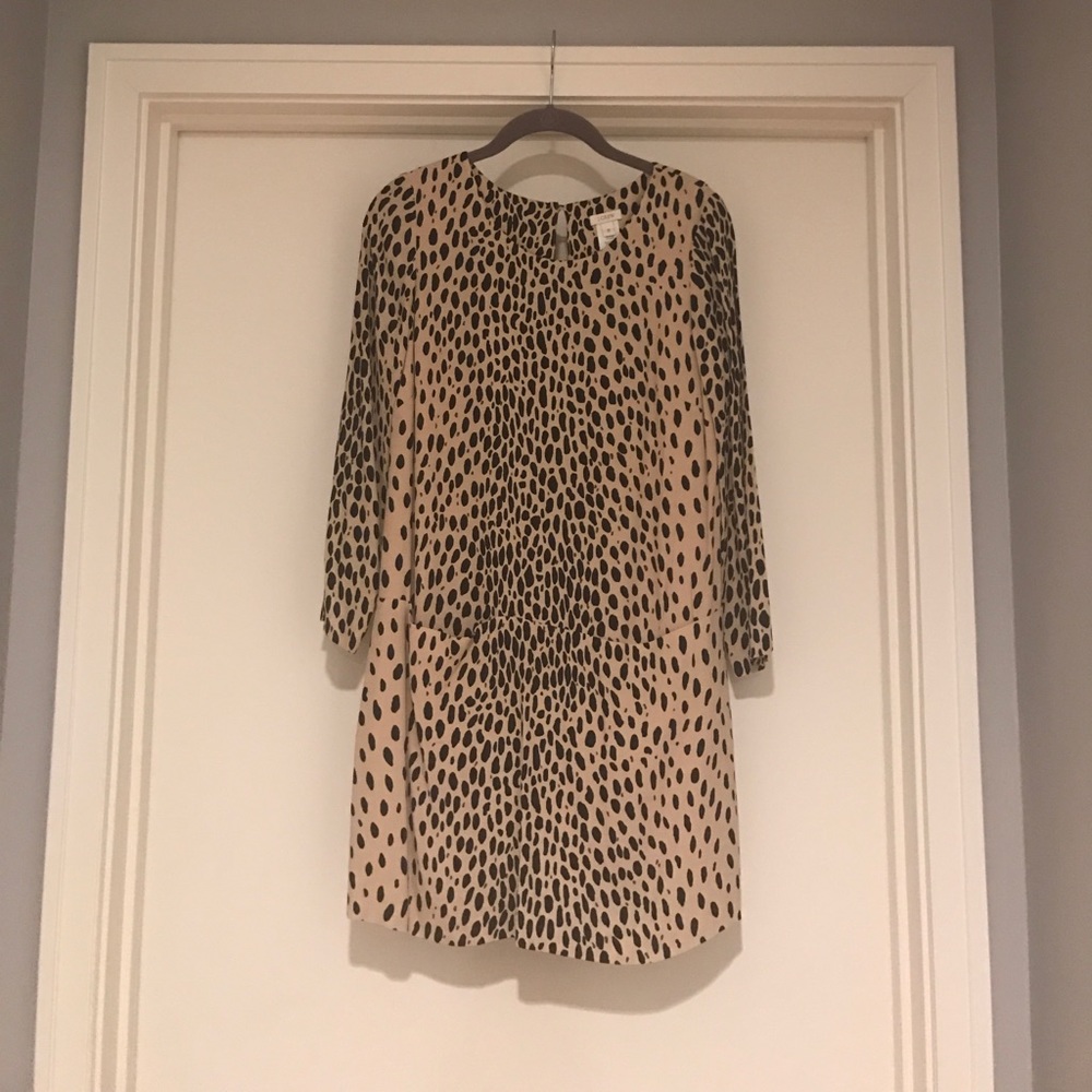 J. Crew leopard shift dress