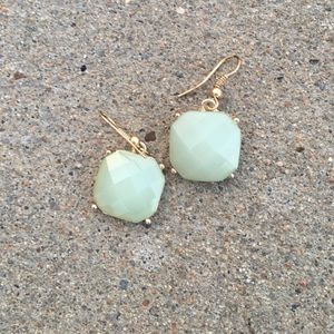 Mint jewel earrings