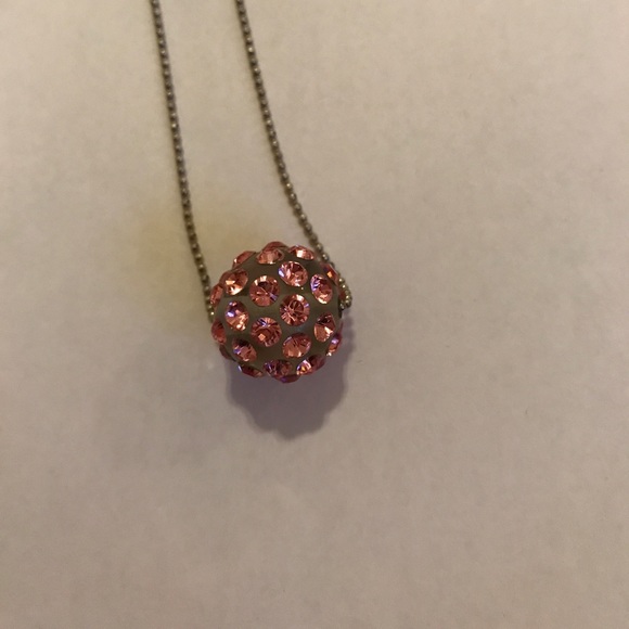 Sterling Silver Faux Crystal Necklace - Picture 1 of 4