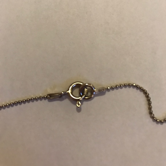 Sterling Silver Faux Crystal Necklace - Picture 2 of 4