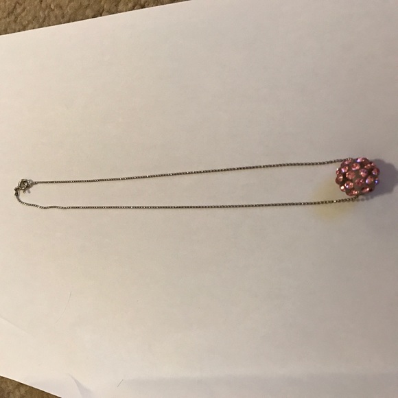 Sterling Silver Faux Crystal Necklace - Picture 3 of 4