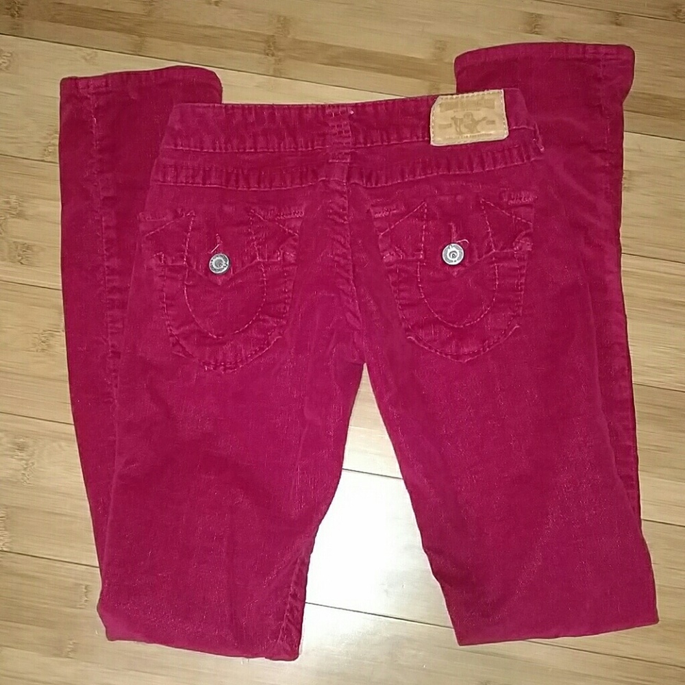 💚 30% SALE TODAY LIKE NEW 25/34 True Religion Red