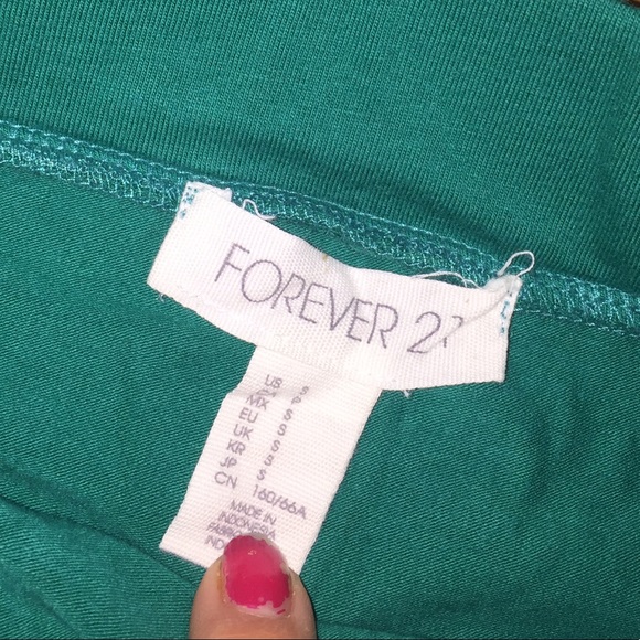 Forever 21 Teal skirt - Picture 2 of 2