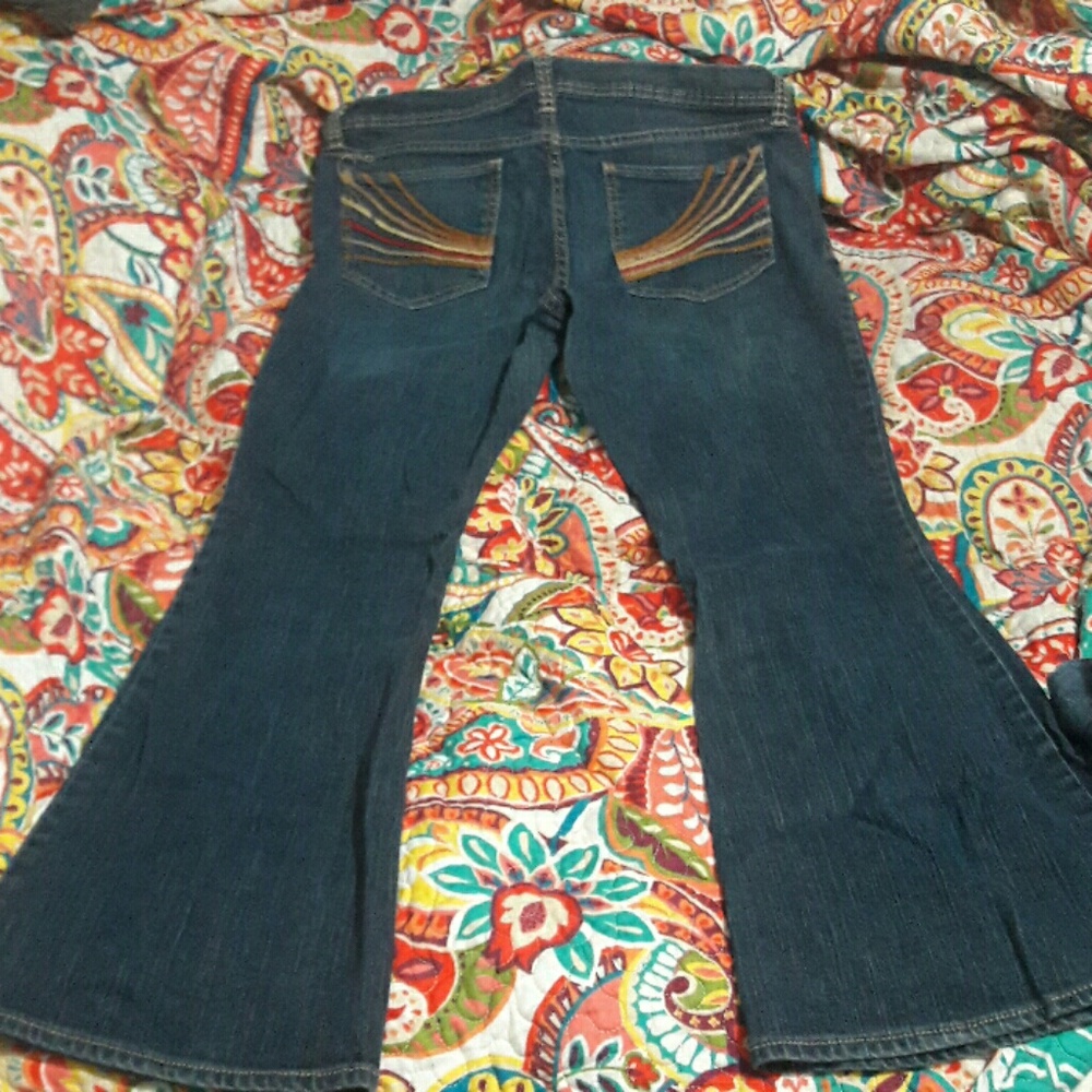 Vintage style boot cut jeans