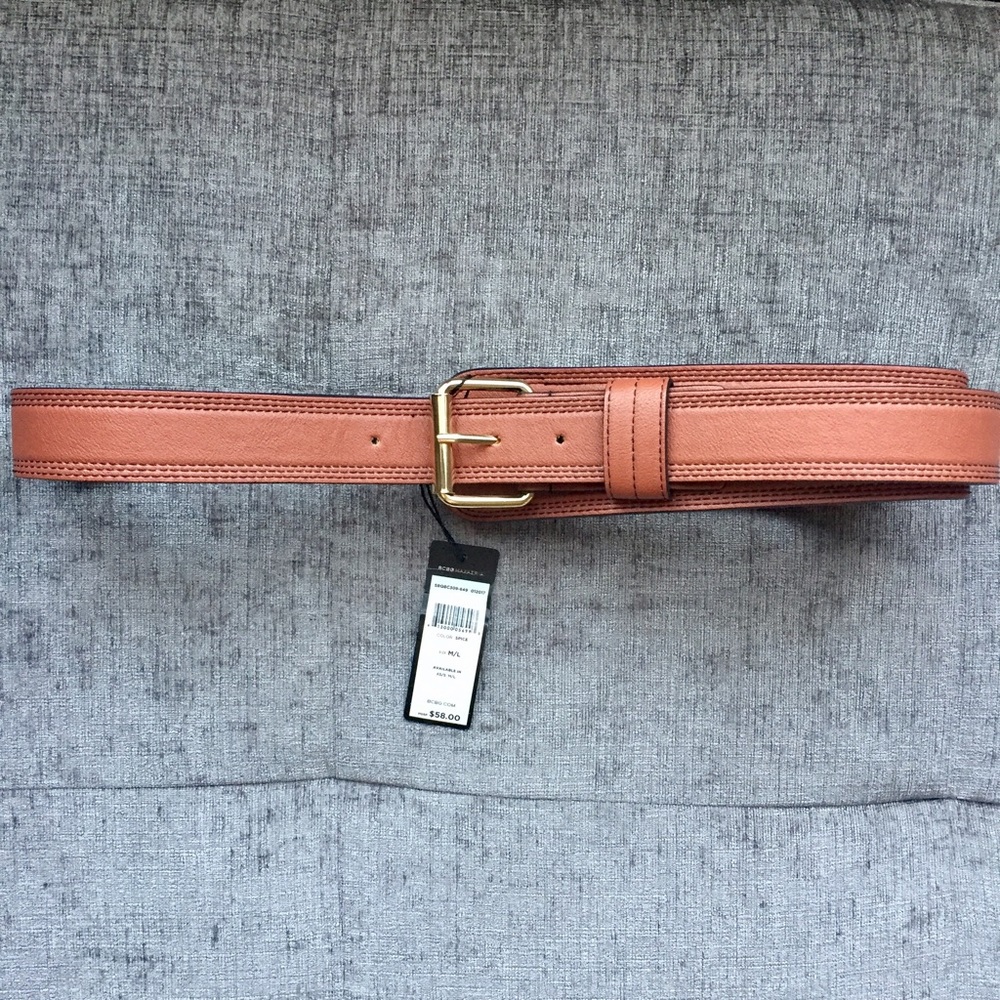 BcbgMaxazria Woman's Leather belt
