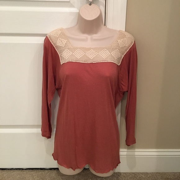 Anthropologie Tops - ANTHROPOLOGIE's "TINY" Rusty Long Sleeve Top (XS)