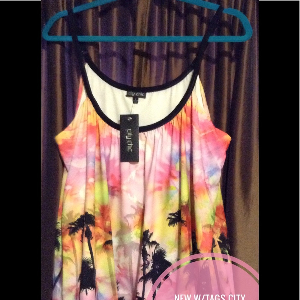 NWT CITY CHIC TANK TOP Spaghetti Straps,Stretchy!!